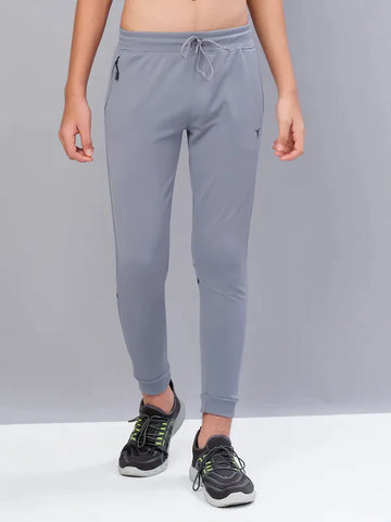 Boys Solid Slim Fit Joggers with TECHNO GUARD