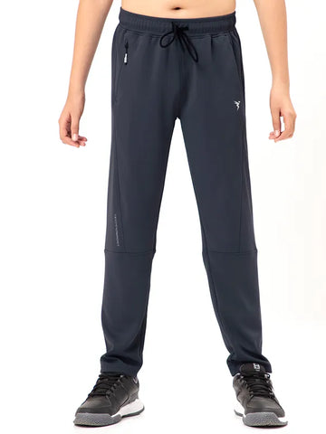 Boys Solid Slim Fit Trackpants with TECHNO GUARD