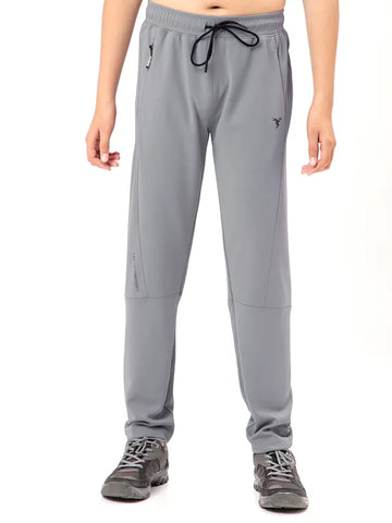 Boys Solid Slim Fit Trackpants with TECHNO GUARD