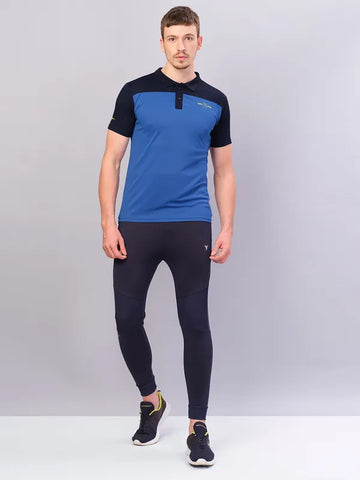 Men Colorblock Relax Fit Polo T-shirt with TECHNO COOL+