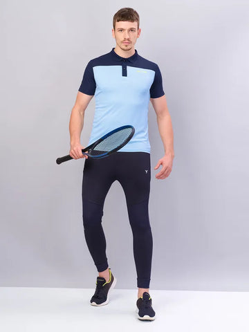 Men Colorblock Relax Fit Polo T-shirt with TECHNO COOL+