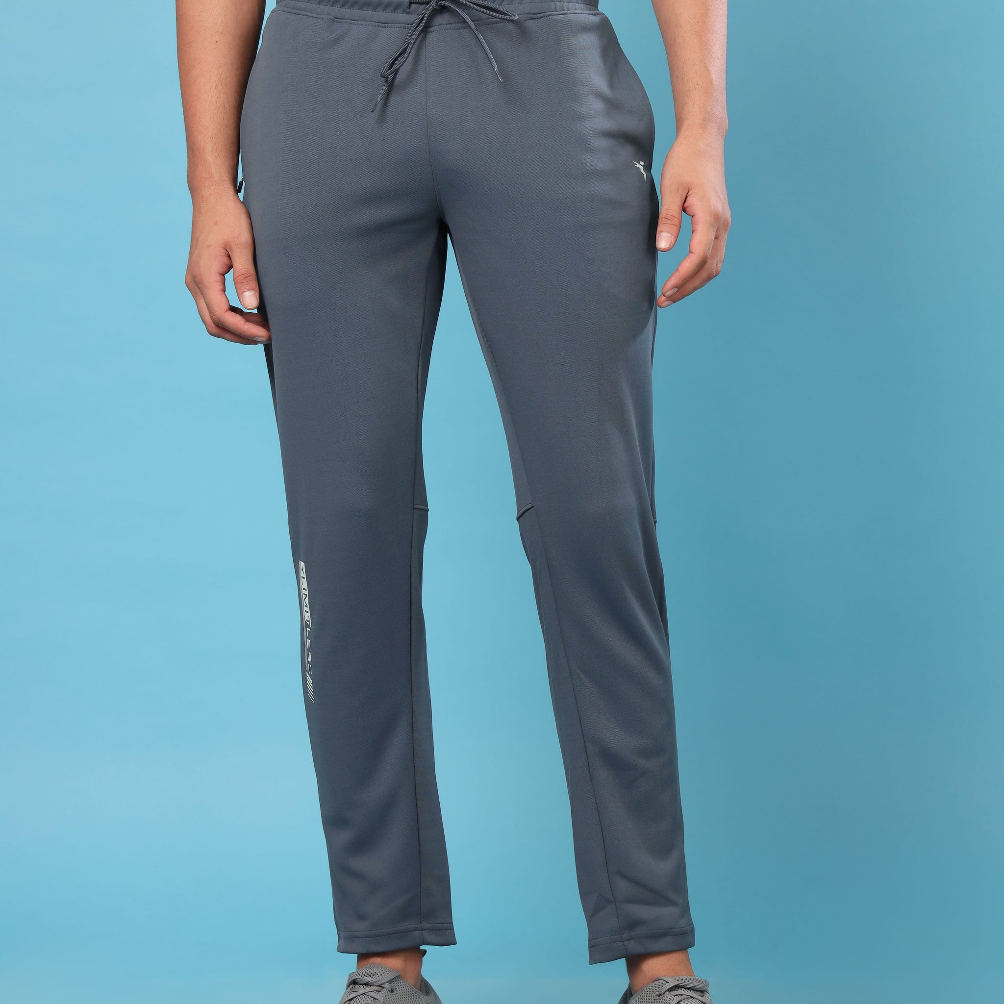 Men Solid Slim Fit Trackpants with ELASTO PLUS