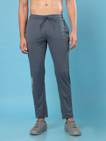 Men Solid Slim Fit Trackpants with ELASTO PLUS