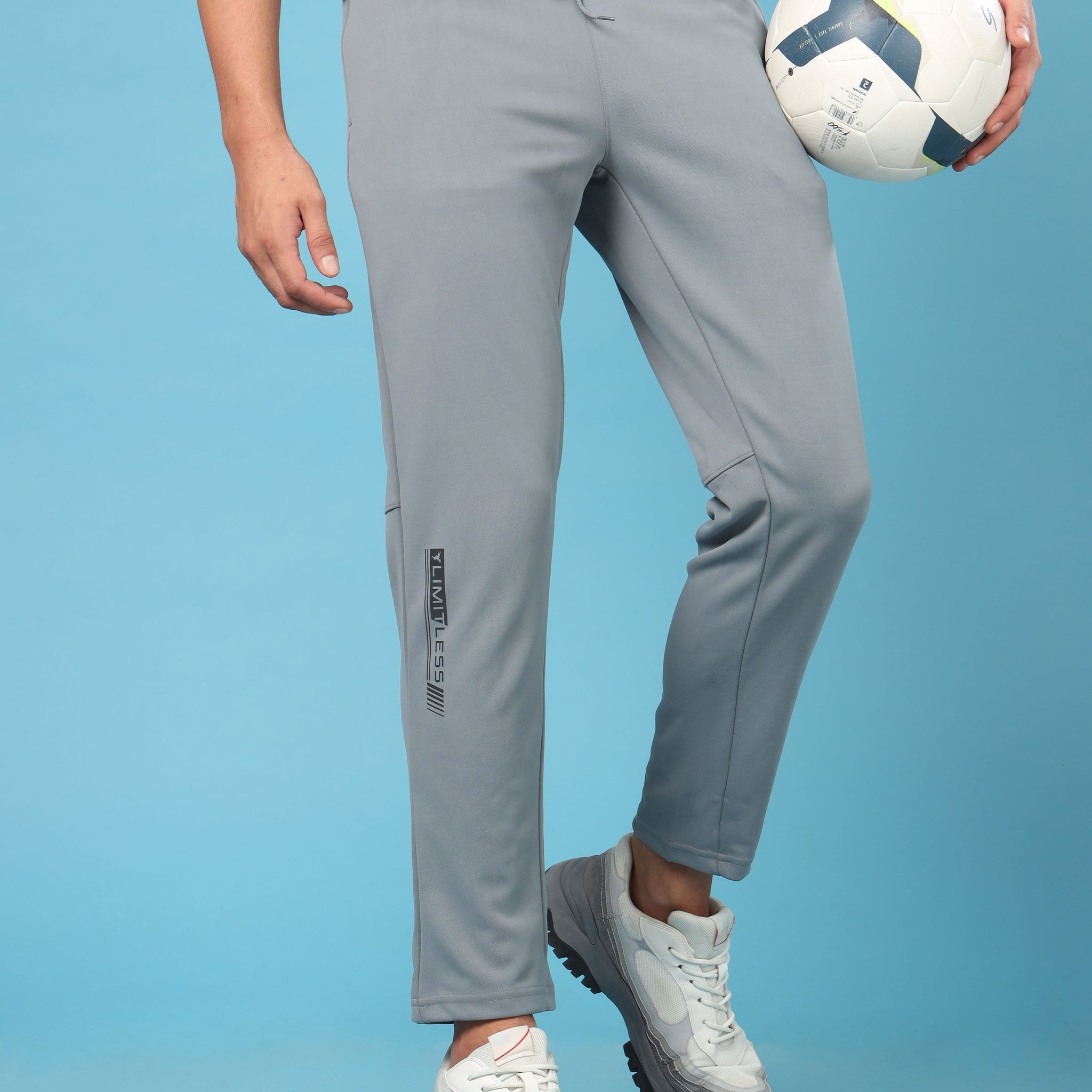 Men Solid Slim Fit Trackpants with ELASTO PLUS