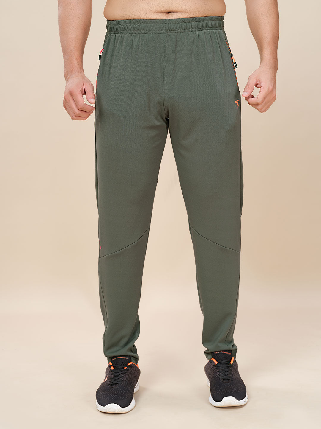 Men Plus Size Solid Slim Fit Trackpants with TECHNO DRY