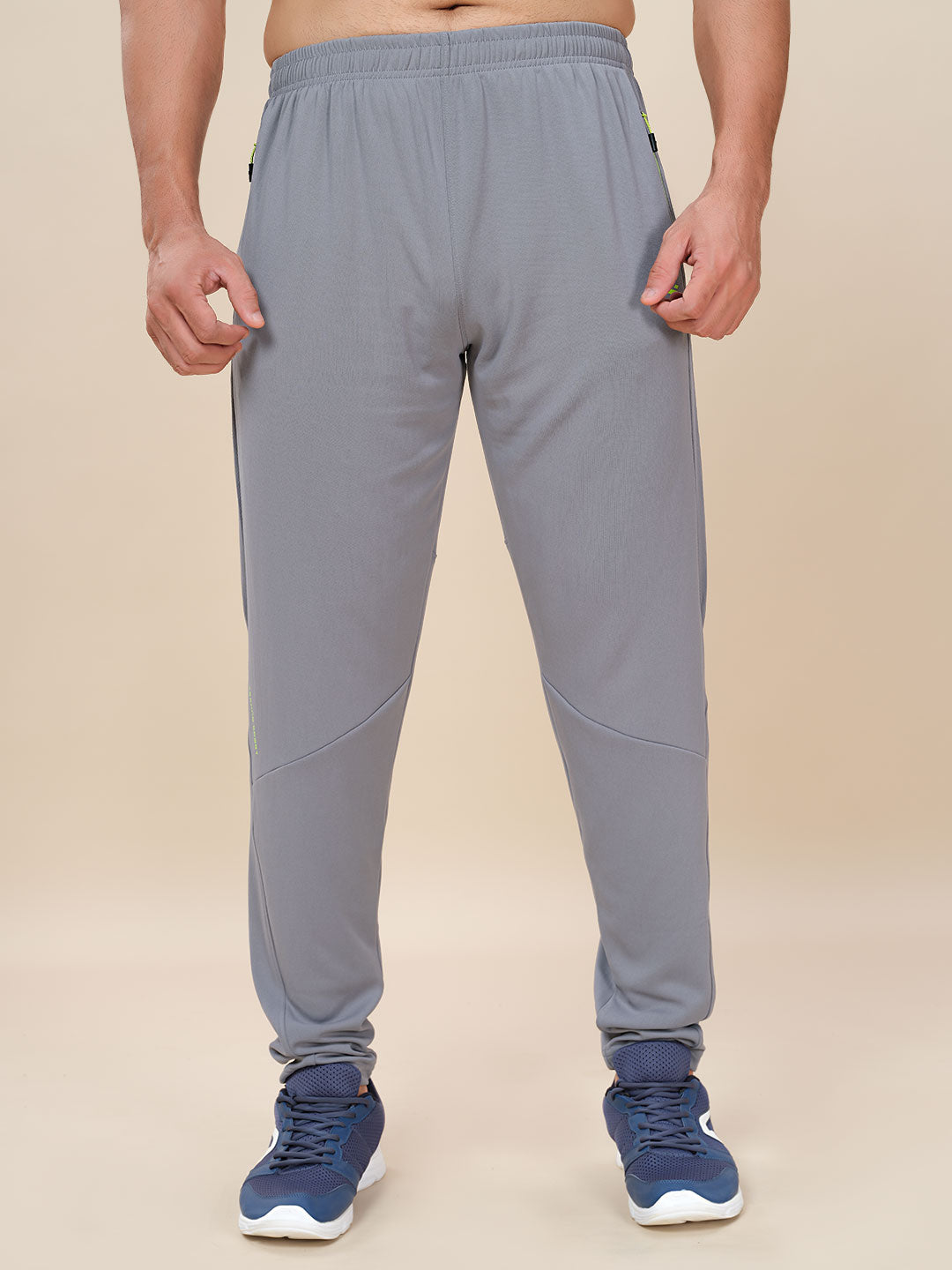 Men Plus Size Solid Slim Fit Trackpants with TECHNO DRY