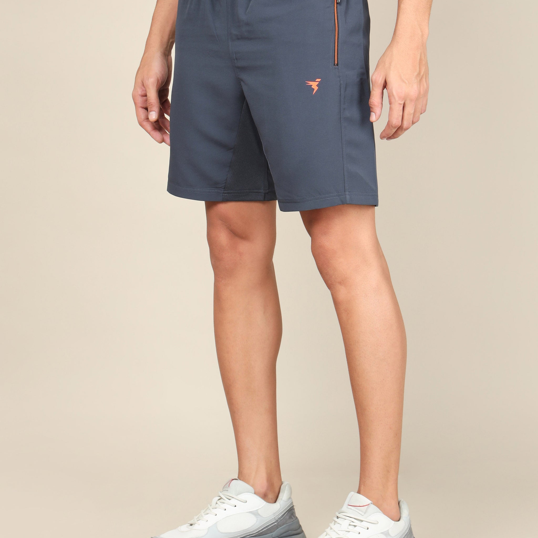 Men Solid Slim Fit Shorts with TECHNOLITE