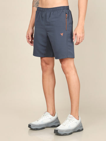 Men Solid Slim Fit Shorts with TECHNOLITE