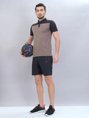 Men Solid Slim Fit Shorts with TECHNOLITE