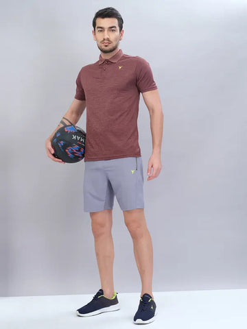 Men Solid Slim Fit Shorts with TECHNOLITE