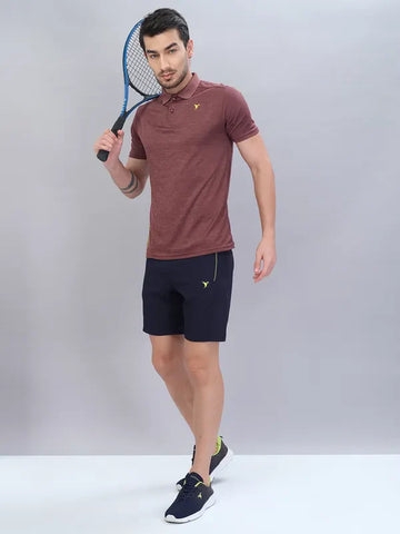 Men Solid Slim Fit Shorts with TECHNOLITE