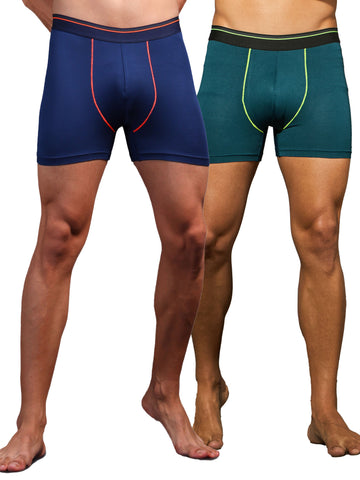 Men Colorblock Trunks with ELASTO LITE (Pack of 2)