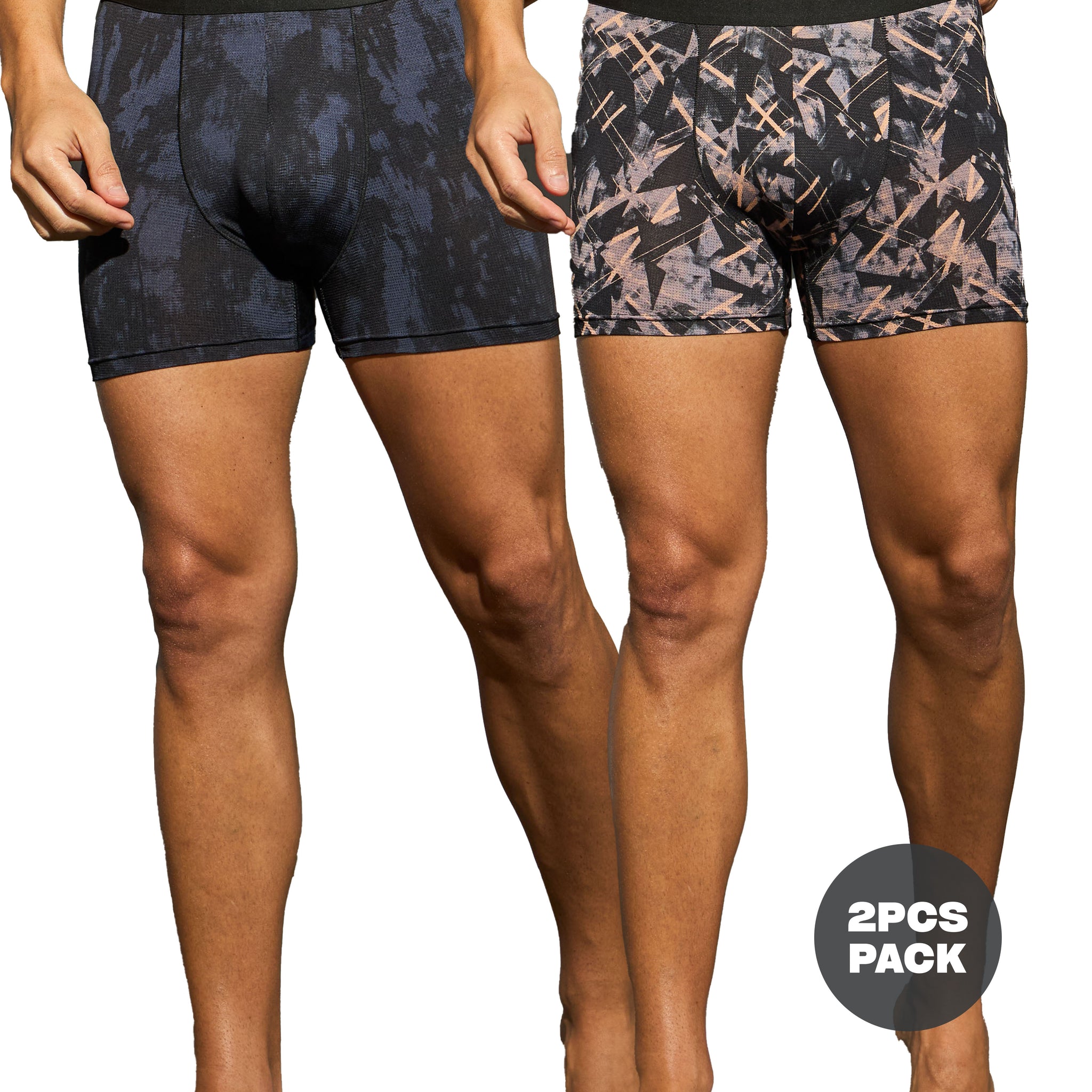 Men Colorblock Sports Trunks with ELASTO LITE