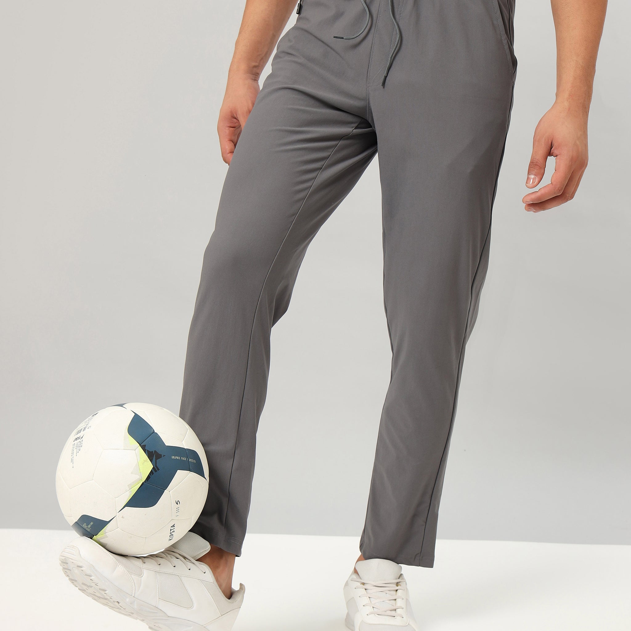 Men Solid Relax Fit Trackpants with DURACOOL+