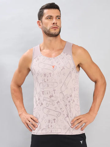 Men Self Design Slim Fit Scoop Neck Innerwear Vest with DOUBLE COOL