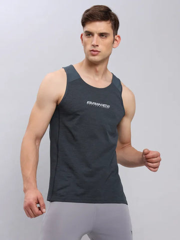 Men Printed Slim Fit Scoop Neck Innerwear Vest with ELASTO LITE