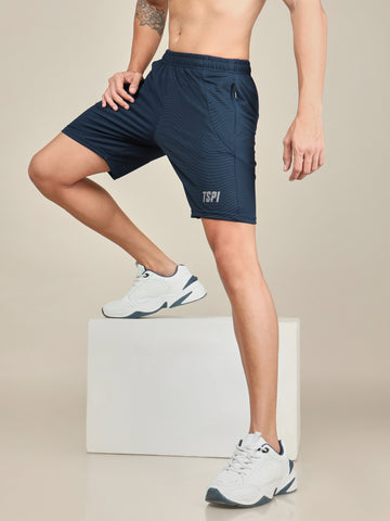 Men Solid Slim Fit Shorts with MATPIQ