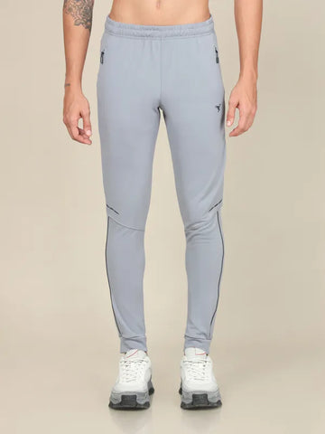 Men Solid Slim Fit Trackpants with TECHNO DRY