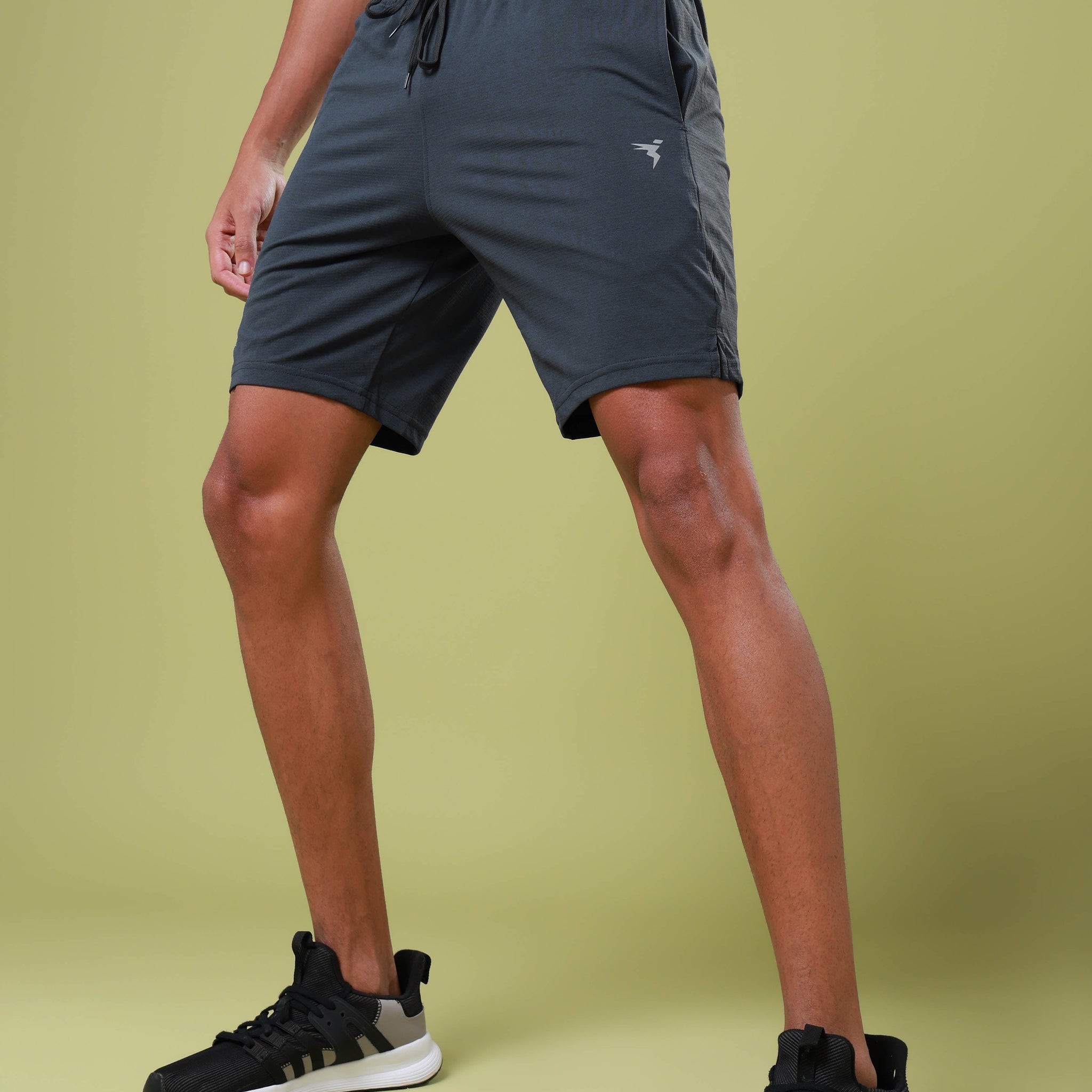 Men Solid Relax Fit Shorts with ELASTO LITE