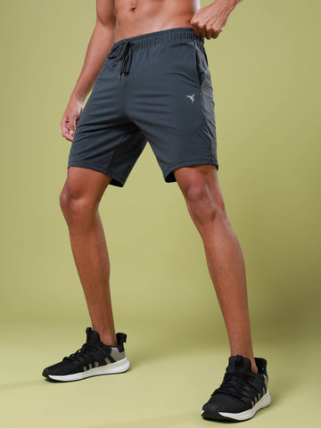 Men Solid Relax Fit Shorts with ELASTO LITE