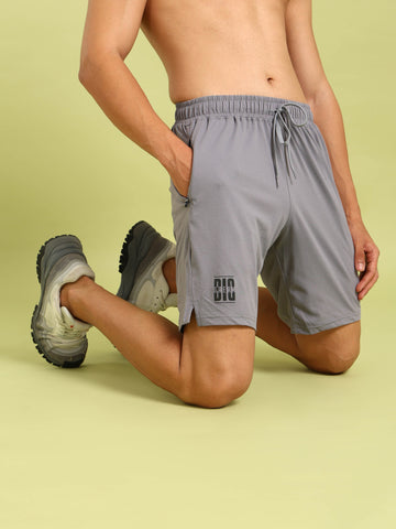 Men Solid Relax Fit Shorts with ELASTO LITE