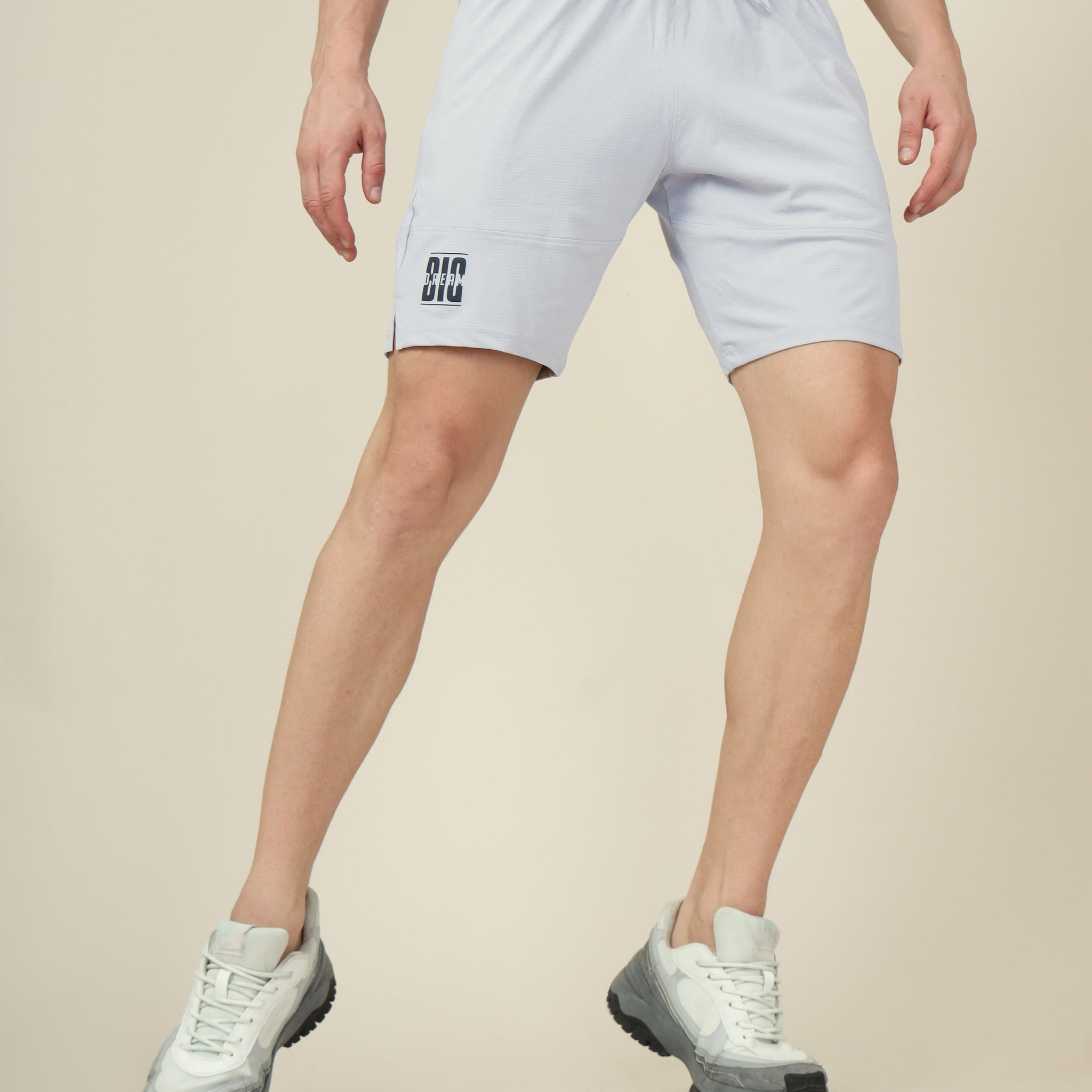 Men Solid Relax Fit Shorts with ELASTO LITE