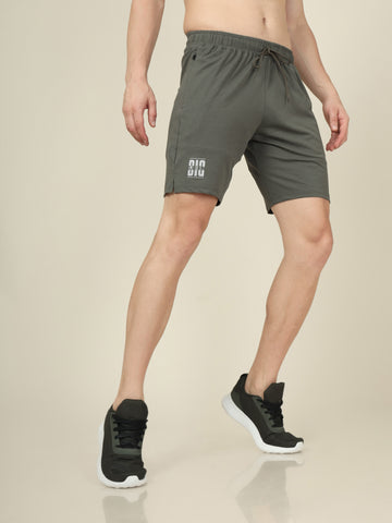 Men Solid Relax Fit Shorts with ELASTO LITE