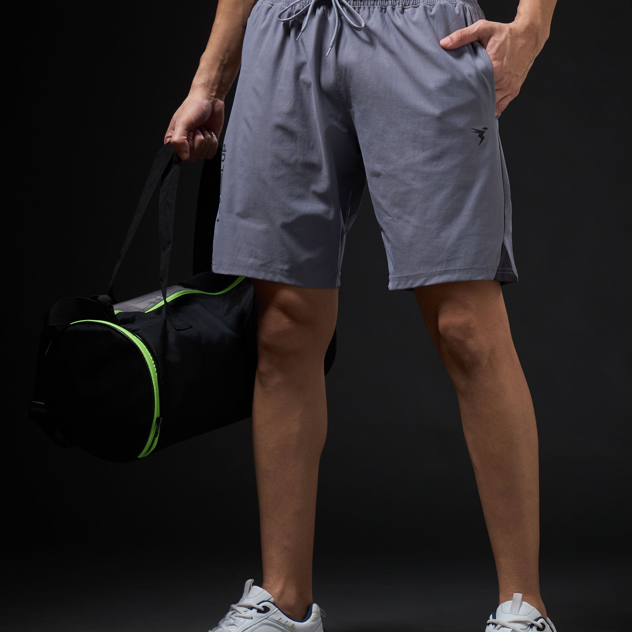 Men Solid Slim Fit Shorts with ELASTO LITE