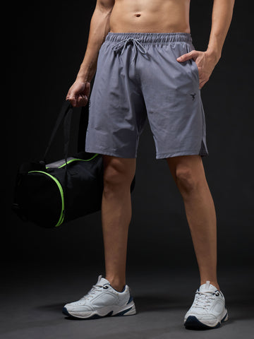 Men Solid Slim Fit Shorts with ELASTO LITE