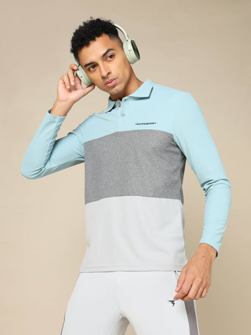 Men Solid Slim Fit Polo T-shirt with MATPIQ