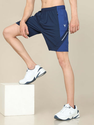 Men Colorblock Slim Fit Shorts with Lytra