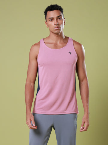 Men Solid Slim Fit Scoop Neck Sports Innerwear Vest with TECHNO COOL+