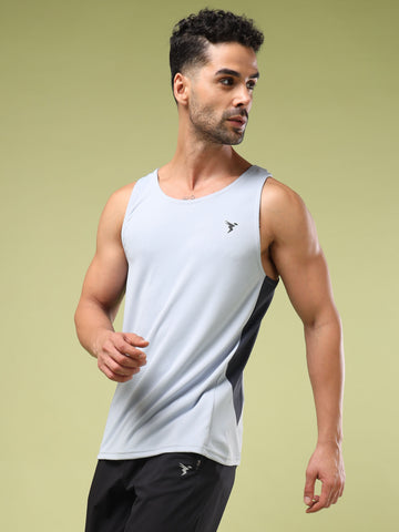 Men Solid Slim Fit Scoop Neck Sports Innerwear Vest with TECHNO COOL+