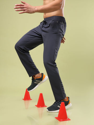 Men Solid Relax Fit Sports Trackpants with TECHNO LITE