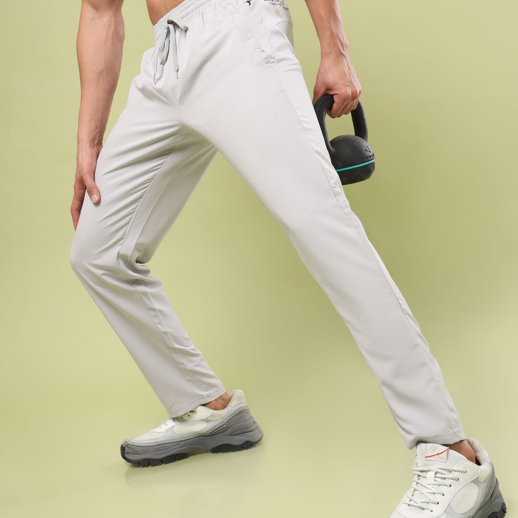 Men Solid Relax Fit Sports Trackpants with TECHNO LITE