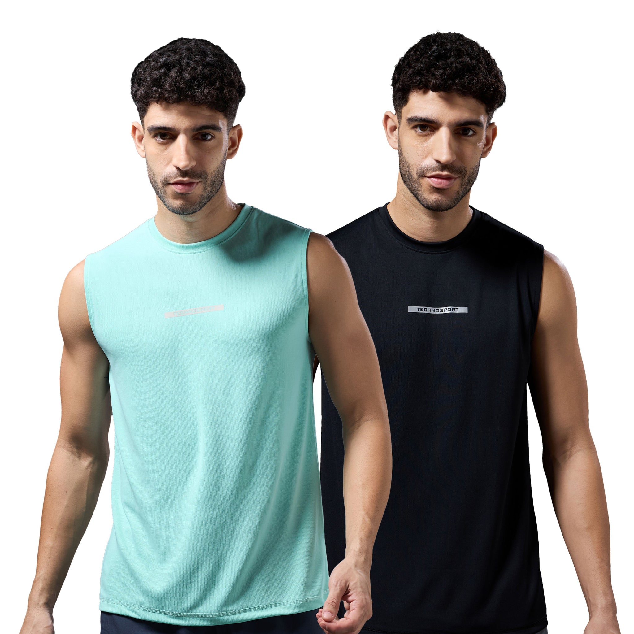 Men Solid Slim Fit Sports Innerwear Vest with TECHNOCOOL+ (Pack of 2)