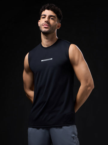 Men Solid Slim Fit Sports Innerwear Vest with TECHNOCOOL+