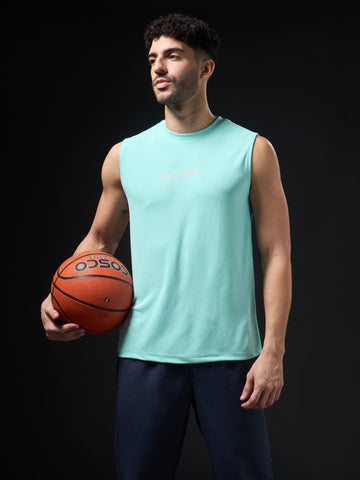 Men Solid Slim Fit Sports Innerwear Vest with TECHNOCOOL+