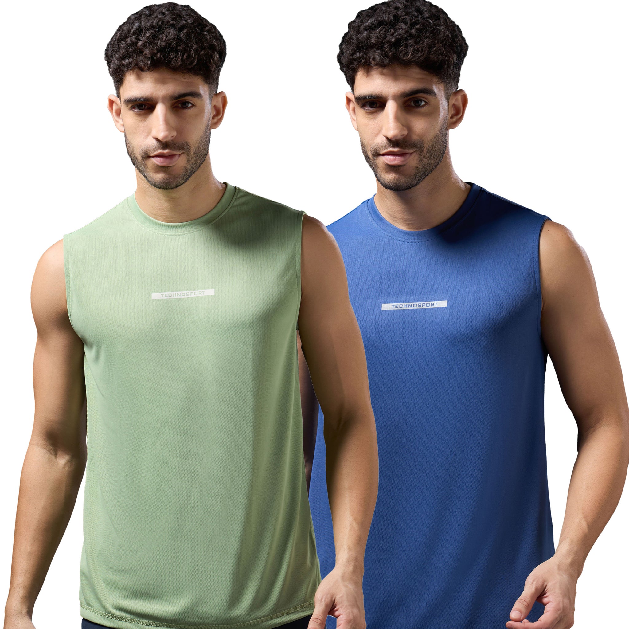 Men Solid Slim Fit Sports Innerwear Vest with TECHNOCOOL+ (Pack of 2)