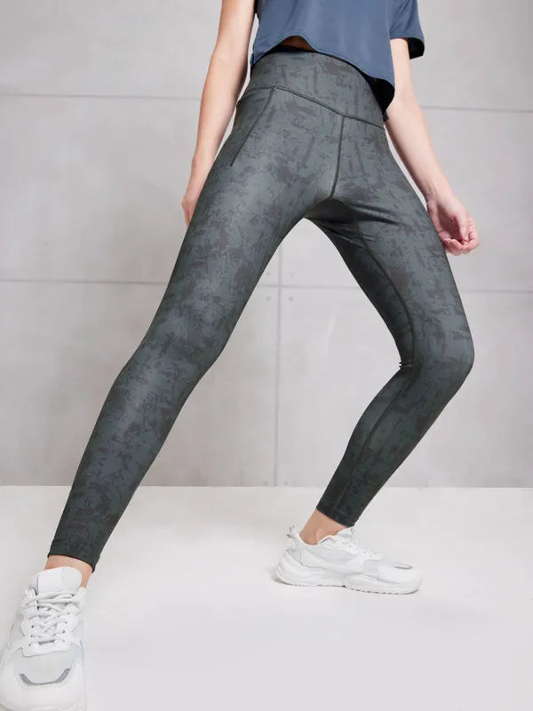 Women Printed Slim Fit Tights with ELASTO PLUS