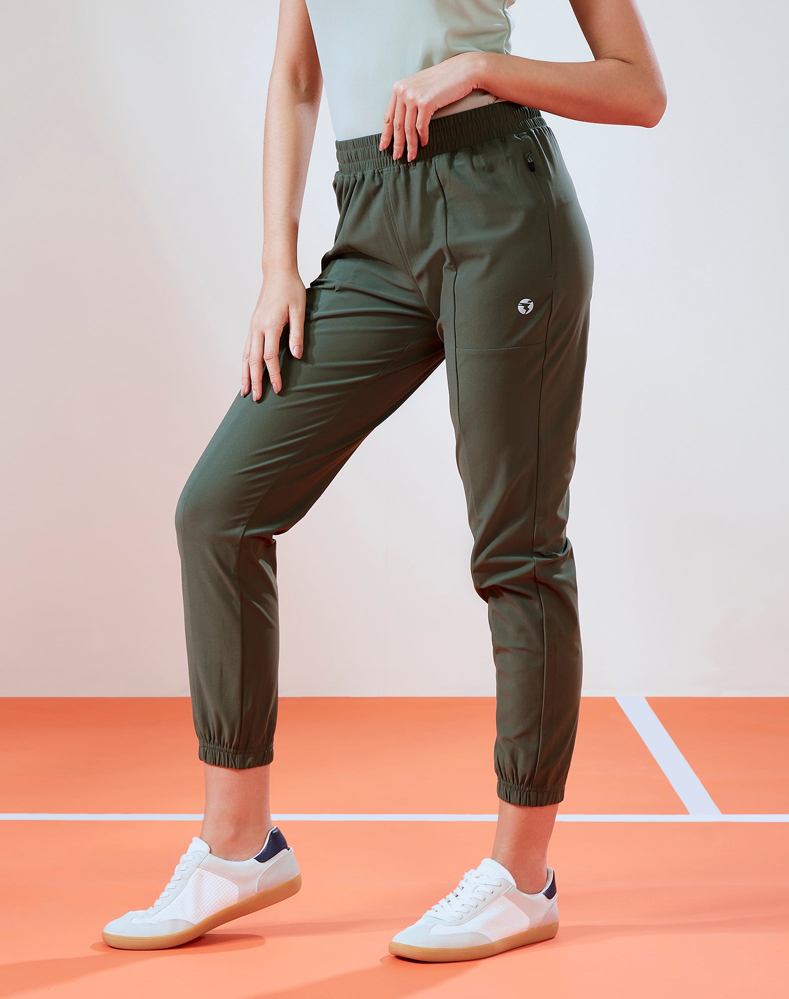 Women Solid Relax Fit Joggers with DURACOOL