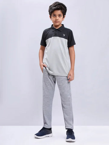 Boys Melange Slim Fit Trackpants with TECHNO GUARD