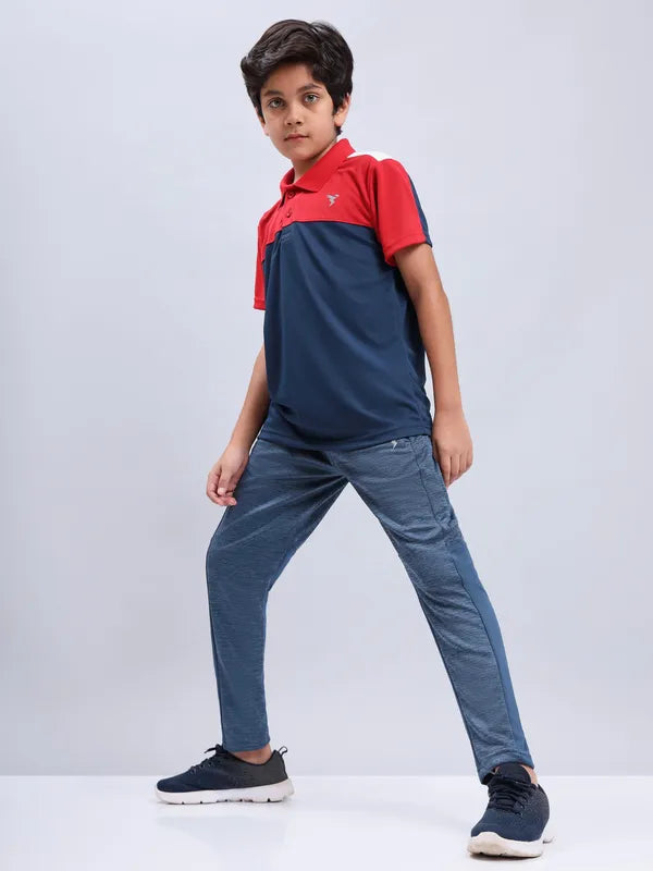 Boys Melange Slim Fit Trackpants with TECHNO GUARD