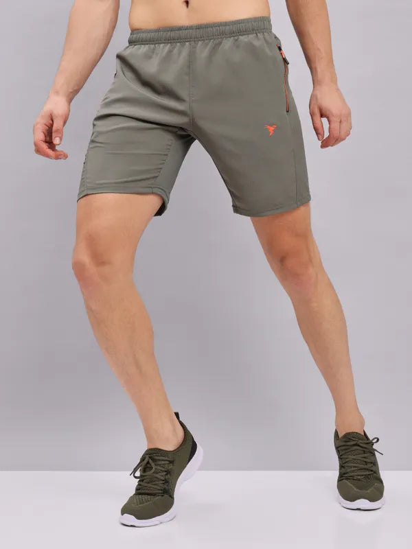 Men Solid Slim Fit Shorts with TECHNOLITE
