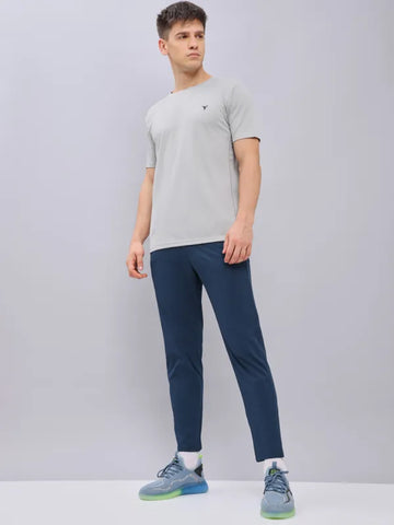 Men Solid Relax Fit Trackpants with ELASTO PLUS