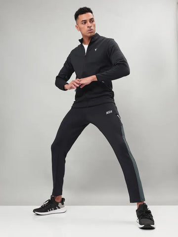 Men Solid Slim Fit Tracksuits with ELASTO LITE