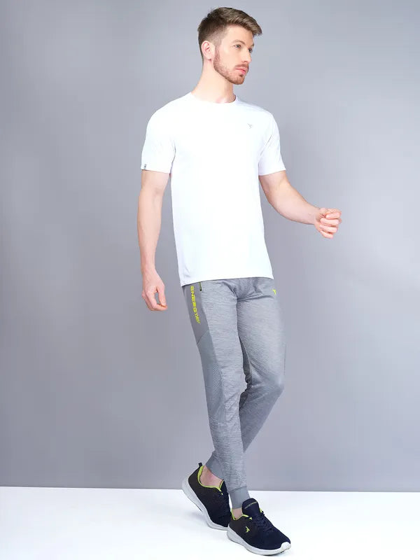 Men Melange Slim Fit Trackpants with TECHNO GUARD