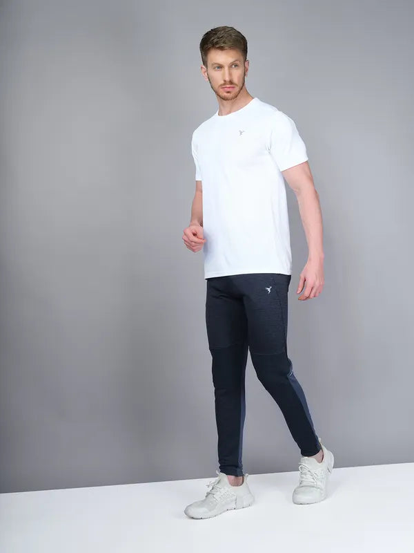 Men Melange Slim Fit Trackpants with TECHNO GUARD