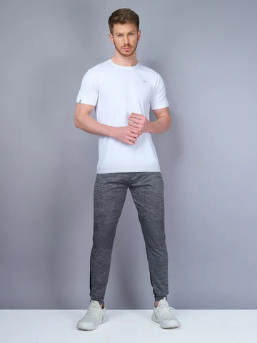 Men Melange Slim Fit Trackpants with TECHNO GUARD