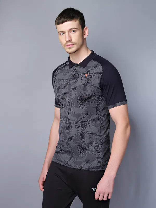 Men Slim Fit Polo T-shirt with Double Cool